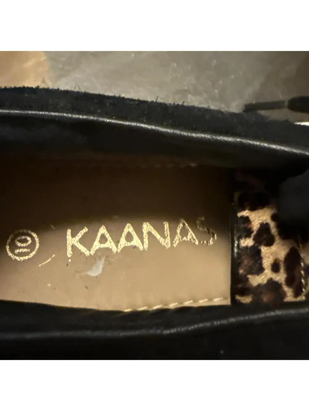 KAANAS ATHLETIC SHOES, Woman ,Animal Print  Leather,  Sz 10